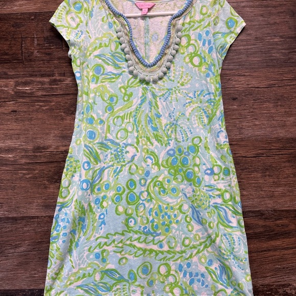 Lilly Pulitzer Dresses & Skirts - Lilly Pulitzer Green and Blue Midi Dress Sundress Women’s Size Small